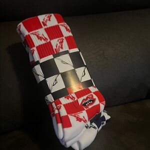 Chrome Hearts Red and White Graphic Socks
A pack of 3